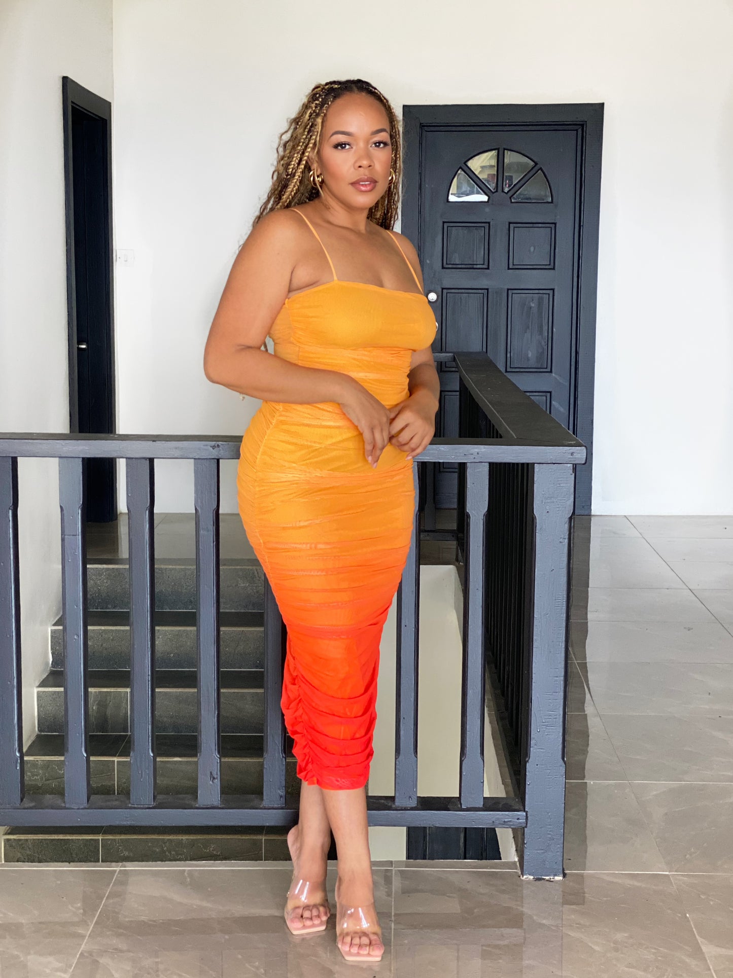 Sunset Glow Ombré Dress