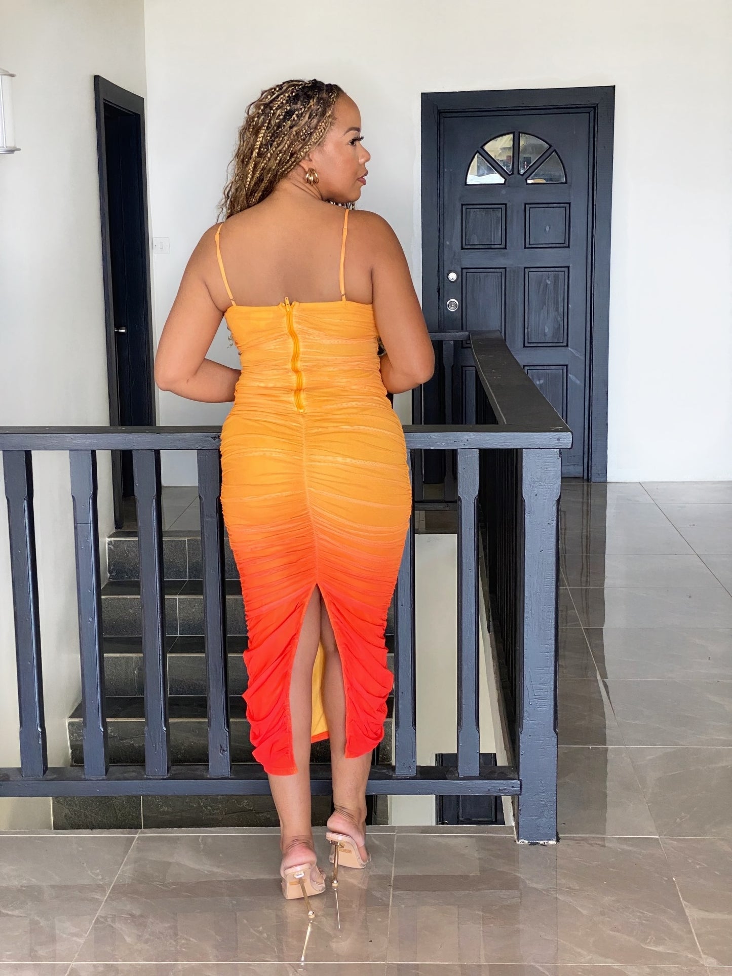 Sunset Glow Ombré Dress