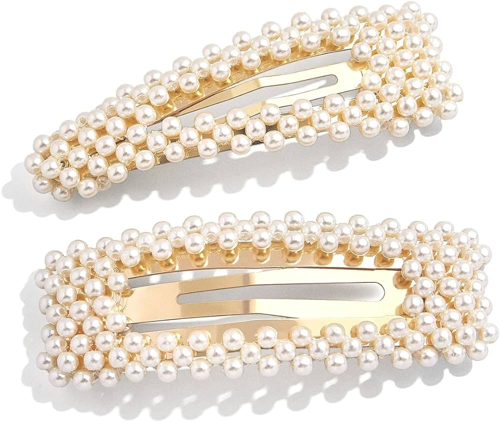 Pearl hair clips