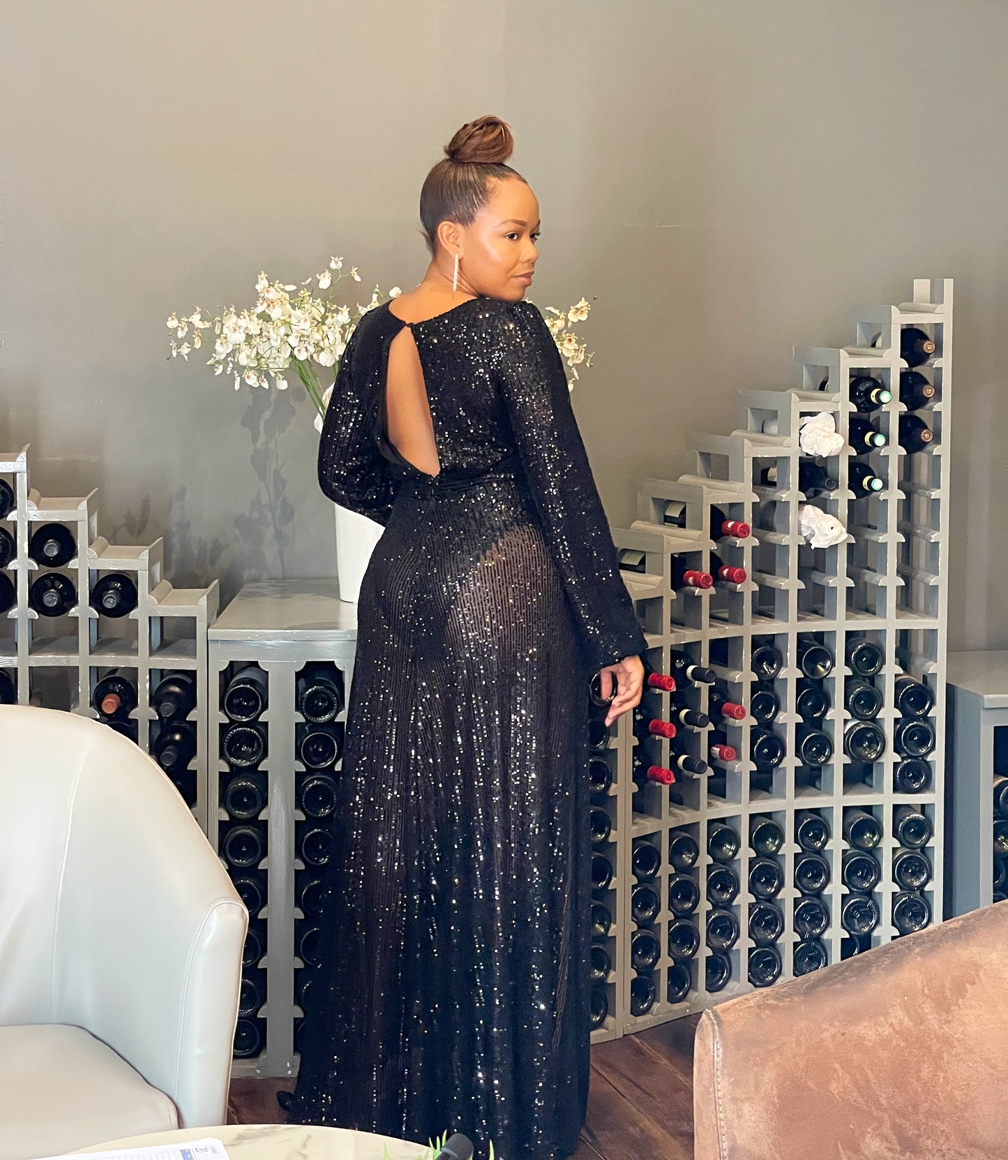 Black Sparkly Maxi