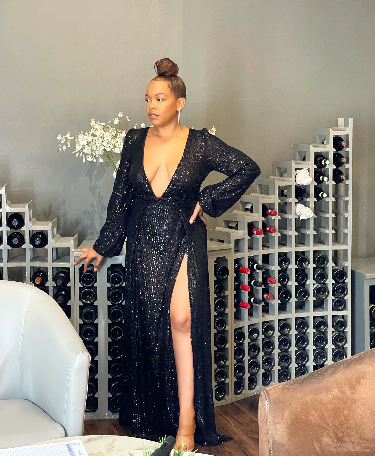 Black Sparkly Maxi