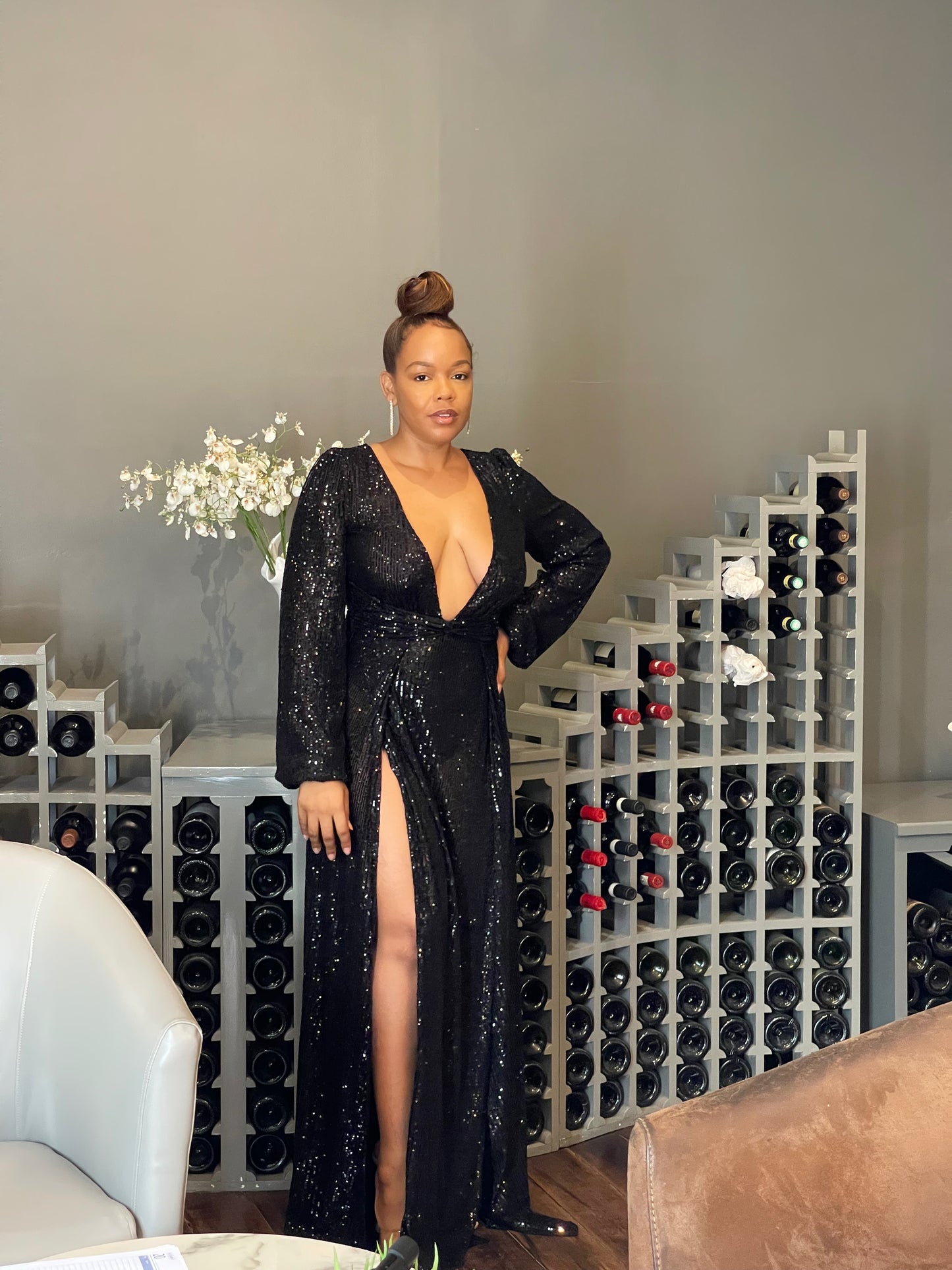 Black Sparkly Maxi