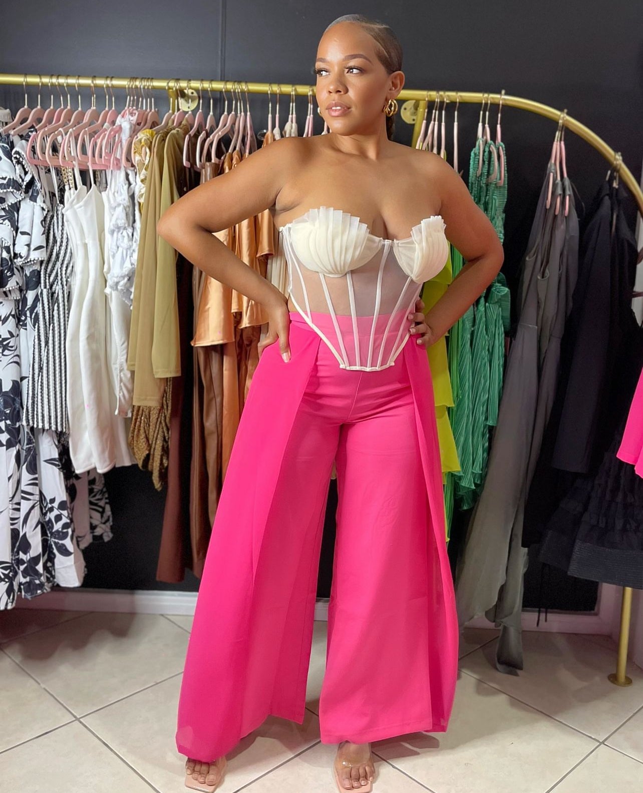Pink Palazzo Pants