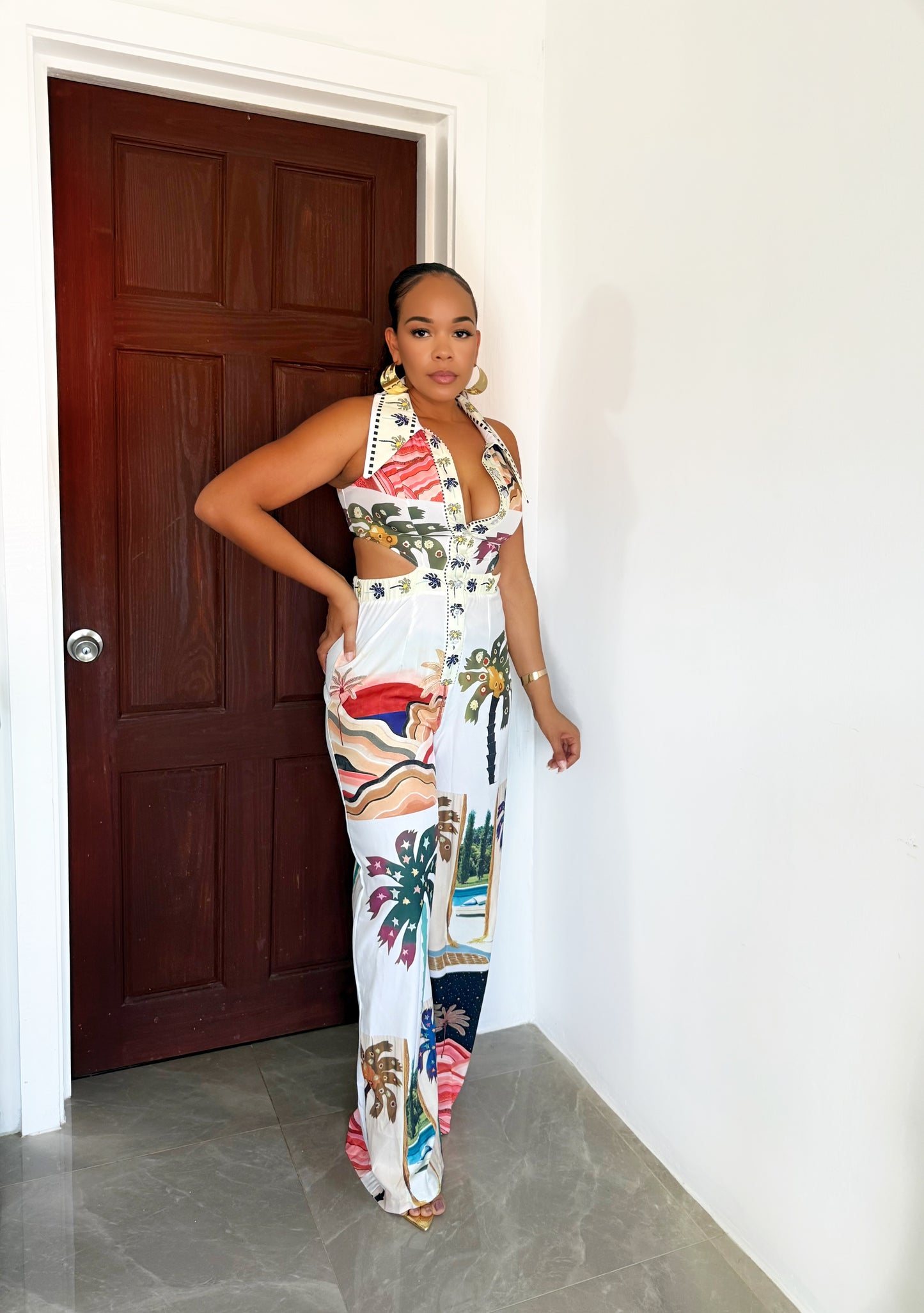 White Vacation Jumpsuit