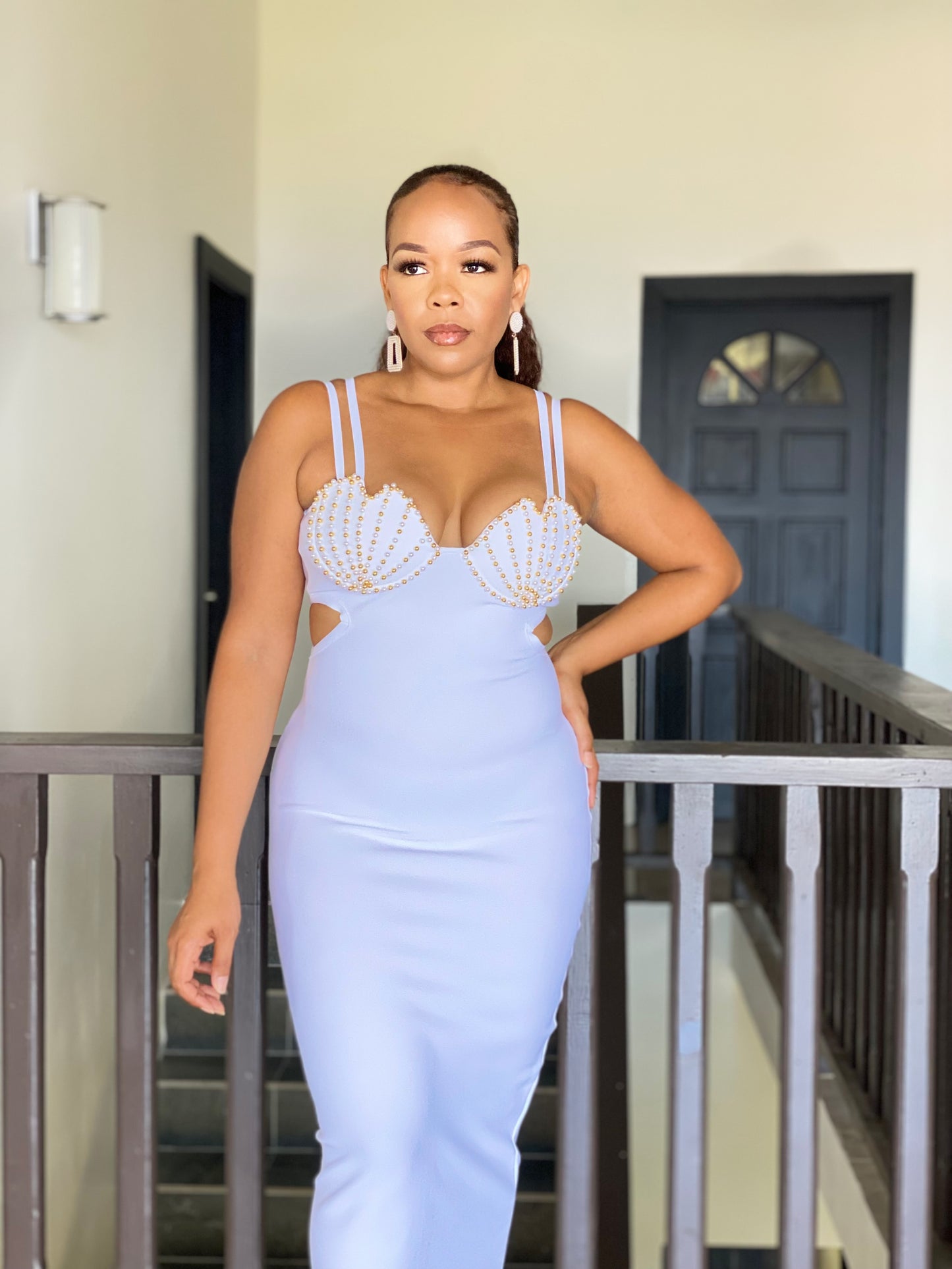 Luxe White Bandage Dress