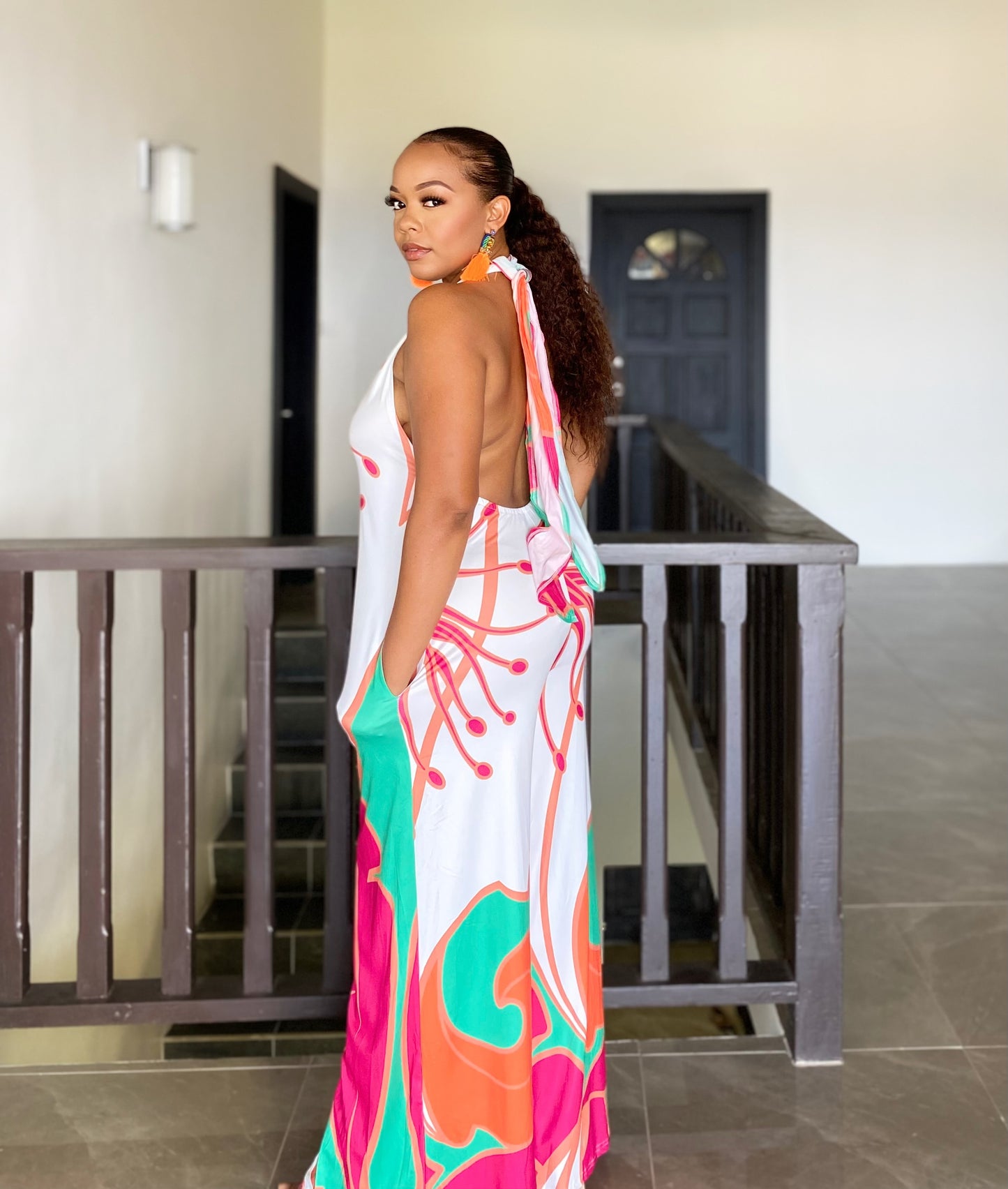 Vibrant Floral Print Jumpsuit