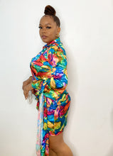 Load image into Gallery viewer, Multi Colored Wrap Dress
