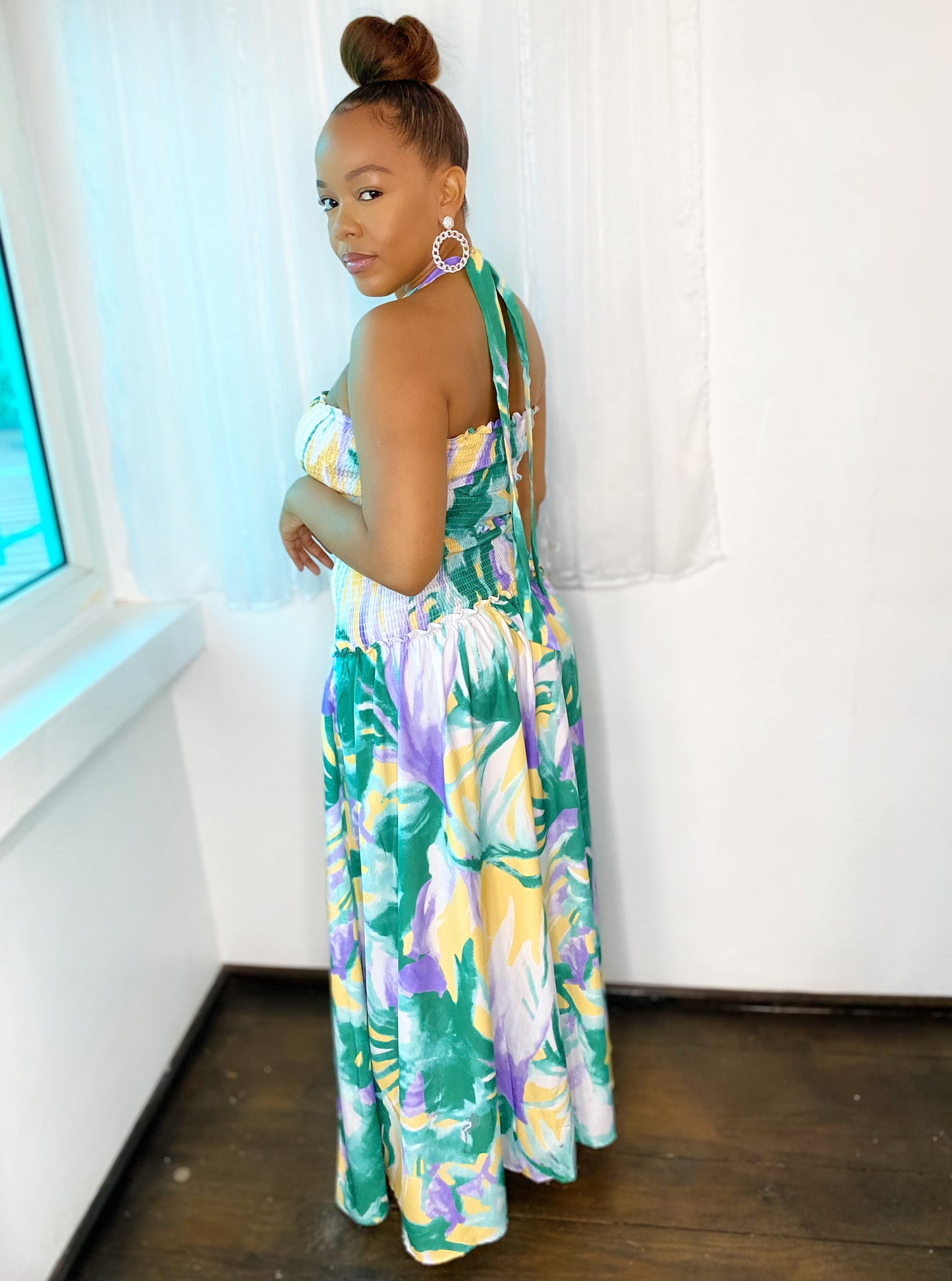 Floral Two Piece Skirt Set