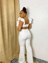 Load image into Gallery viewer, White Ruffle Jumpsuit
